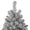 4.5ft. Pre-Lit Flocked Madison Pine Artificial Christmas Tree, Multicolor Lights